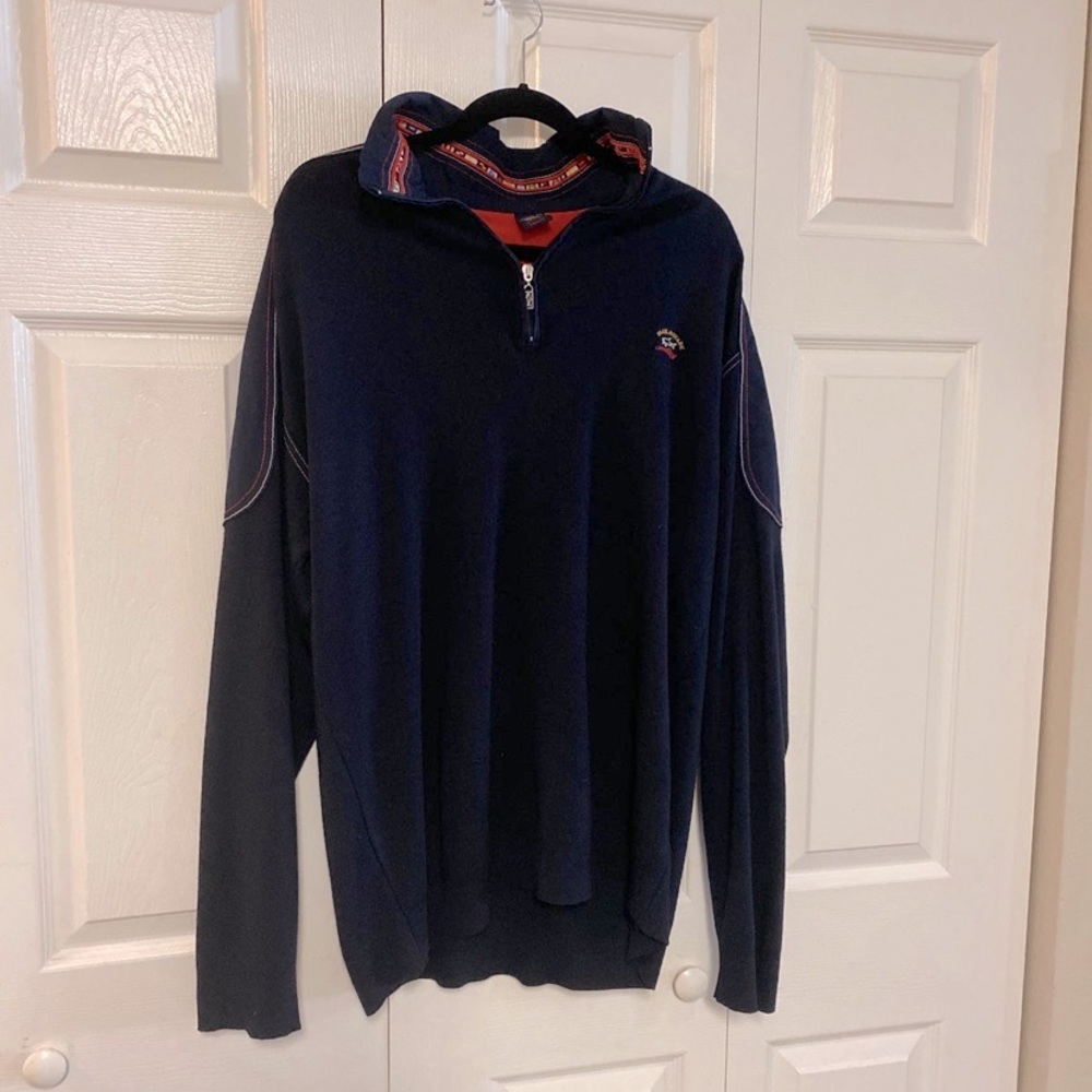 Paul & Shark Yachting Long Sleeve Half Zip Pullover Sweater,
